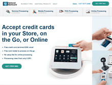 Tablet Screenshot of nationalbankcard.com